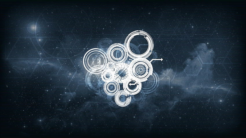 Desain Sci Fi, lingkaran futuristik Wallpaper HD
