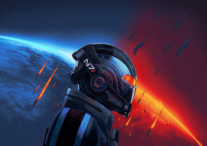 : Mass Effect, Mass Effect 2, Mass Effect 3, Mass Effect Legendary Edition, Videospiele, remastered 3840x2711 HD-Hintergrundbild