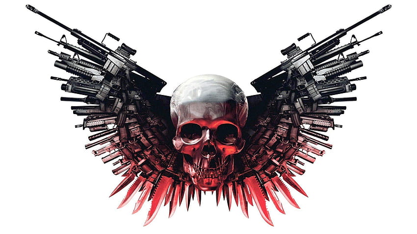 Gun Skull Android, guns aesthetic HD wallpaper