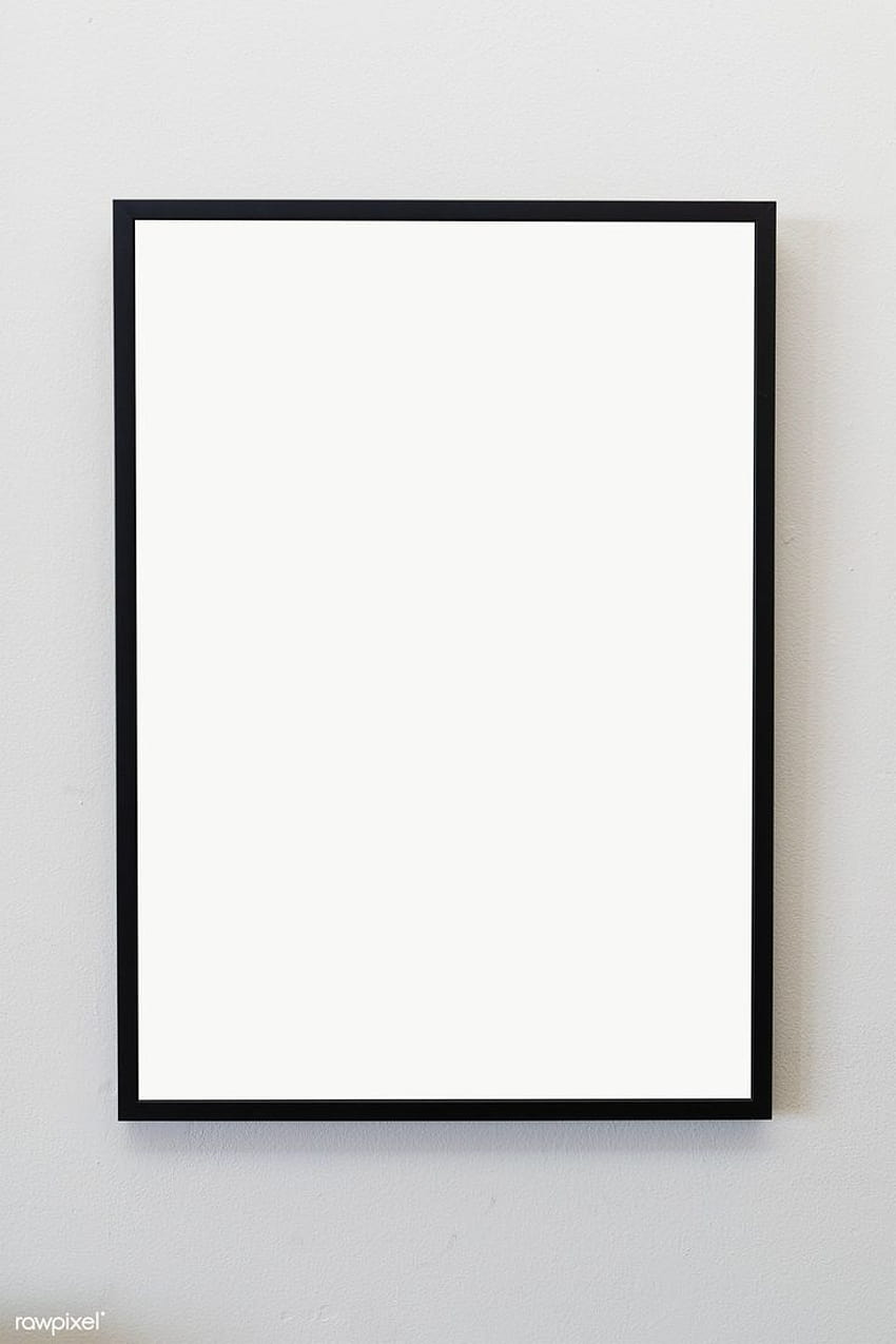 Black frame against a gray wall transparent png HD phone wallpaper