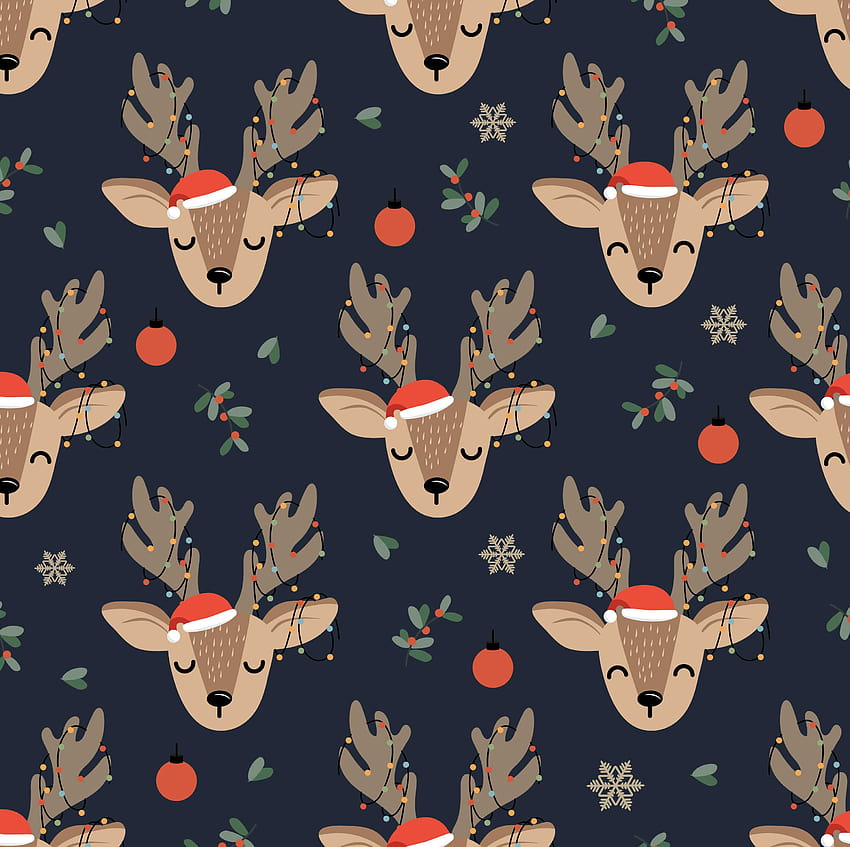 79 Festive Christmas Zoom Backgrounds, funny reindeer HD wallpaper