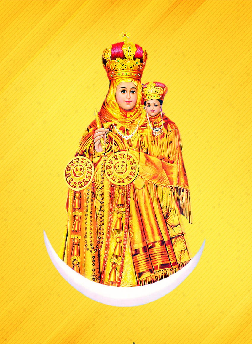 Дева Мария на доброто здраве, Annai Velankanni Madha HD тапет за телефон