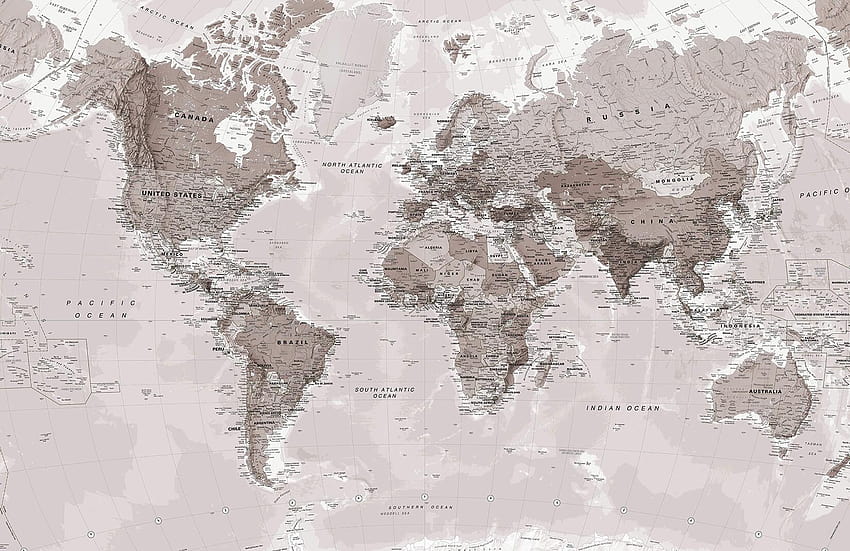 World Map & Atlas Wall Murals HD wallpaper