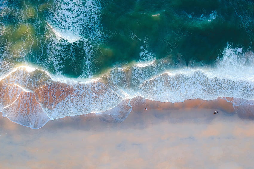 Denizin havadan görüntüsü · Hisse senedi, havadan kumsal grafiği HD duvar kağıdı