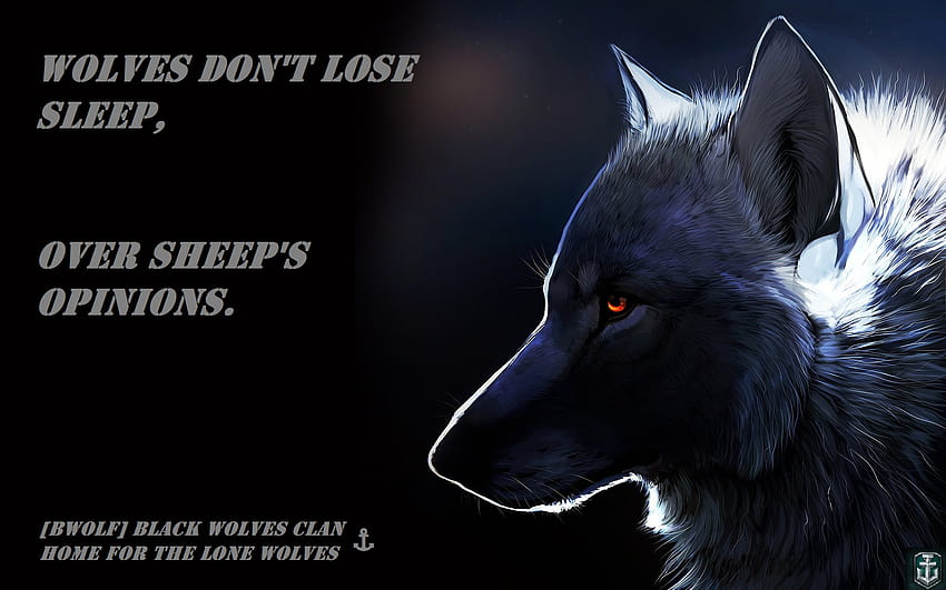 一匹オオカミ、一匹狼、かわいいオオカミの引用 高画質の壁紙