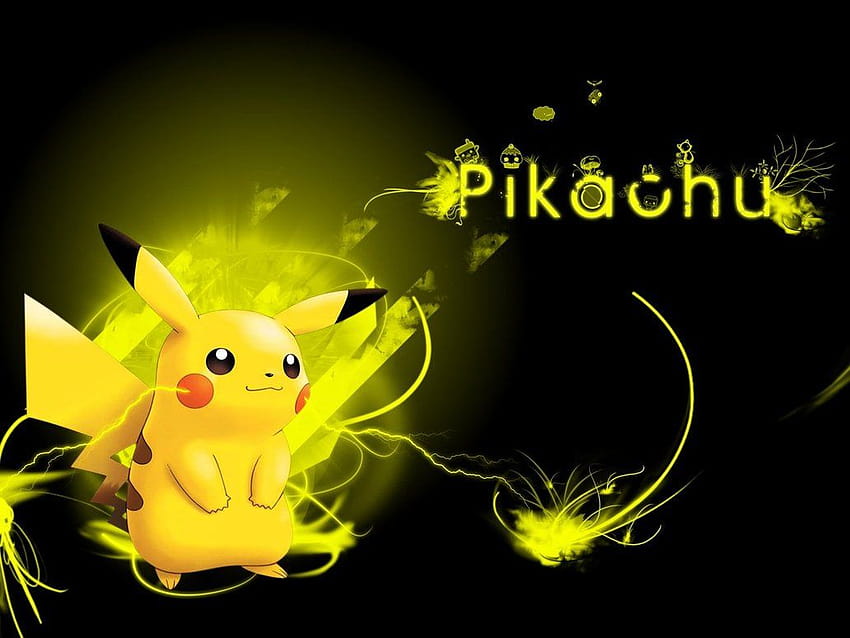 Pikachu Black Backgrounds Viewing Gallery [1032x774] สำหรับ , มือถือ & แท็บเล็ต วอลล์เปเปอร์ HD