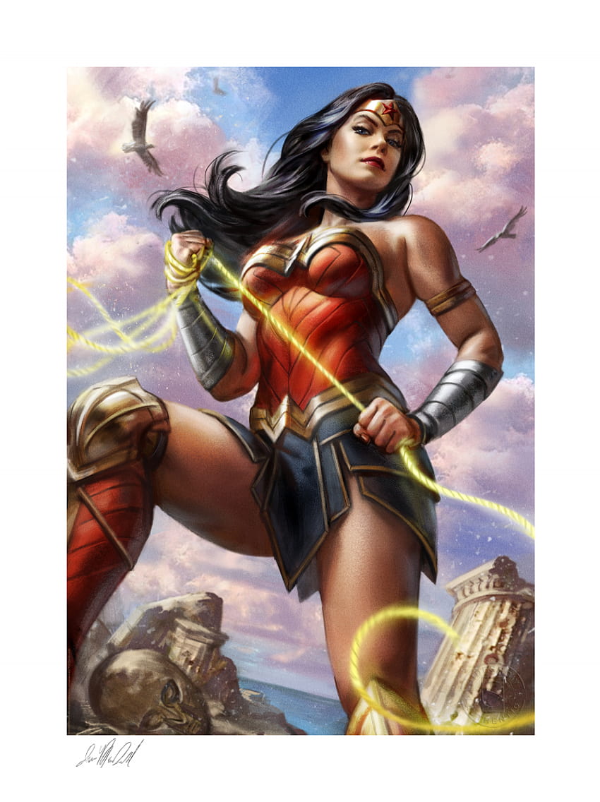Wonder Woman 755 Fine Art Print oleh Ian MacDonald, cetakan seni wanita wallpaper ponsel HD