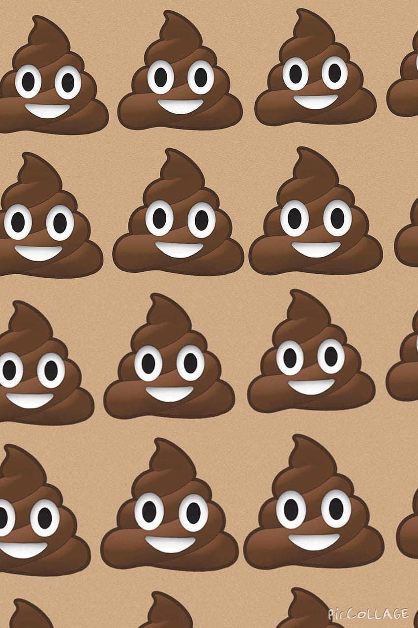 Poop-Emojis HD-Handy-Hintergrundbild