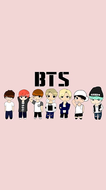 Best 30 BTS Cartoon Images  Wallpapers  Images Vibe