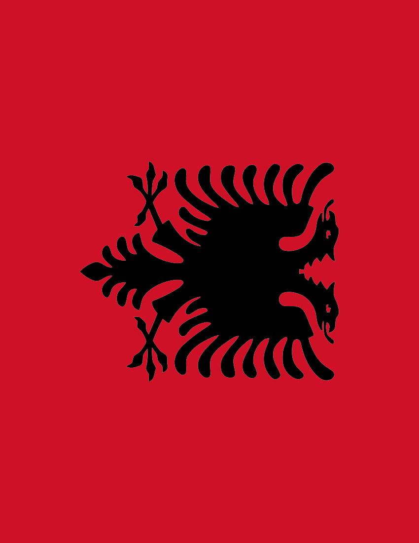 Albanien-Flagge ganzseitig HD-Handy-Hintergrundbild