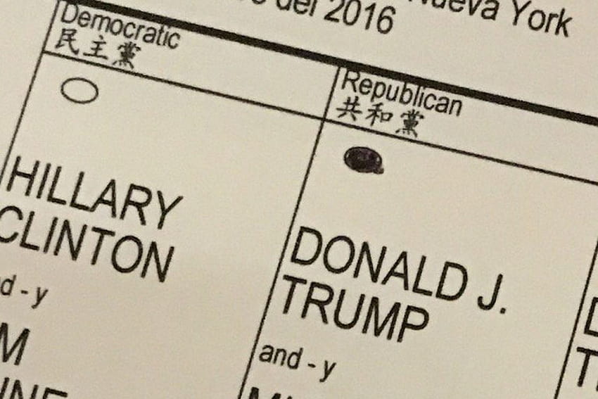 Eric Trump infringiu a lei com este tweet de votação, cédulas papel de parede HD