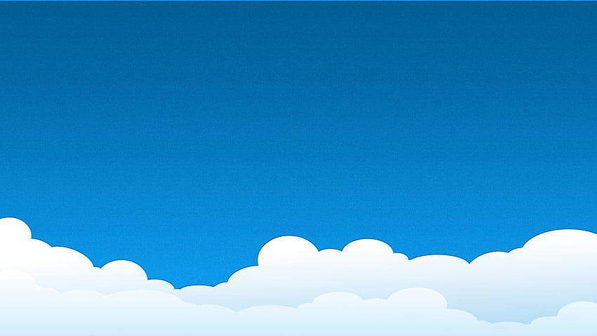 CLOUD SIMPLE von FYPO, Cartoon-Wolkenhintergrund HD-Hintergrundbild