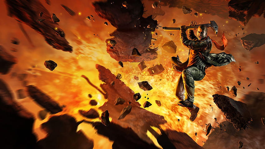 Destroying Mars' surface. from Red Faction: Guerrilla Re, red faction guerrilla HD wallpaper