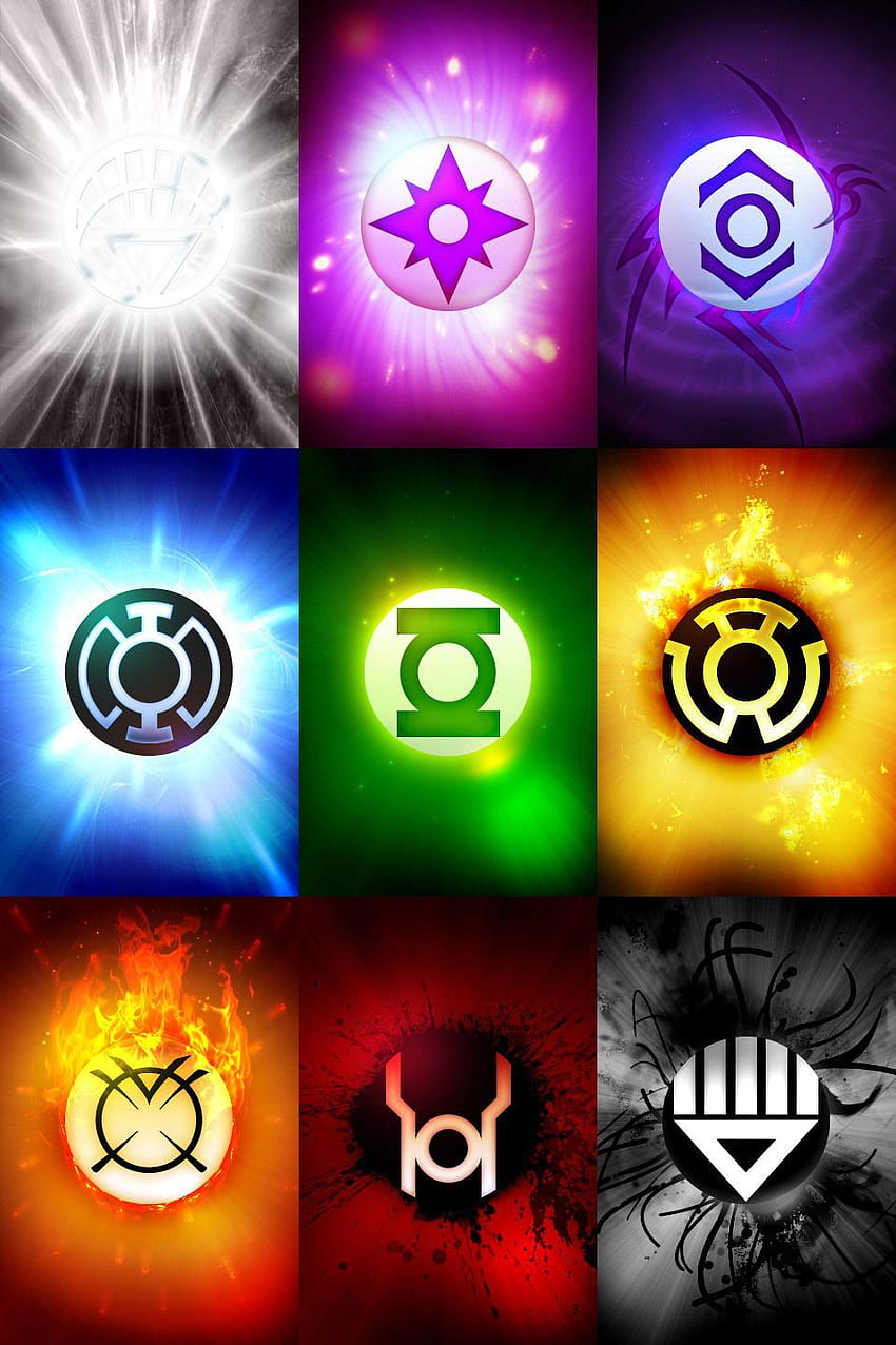 Serie 3: Todos Los Símbolos, violet lantern corps iphone HD phone wallpaper