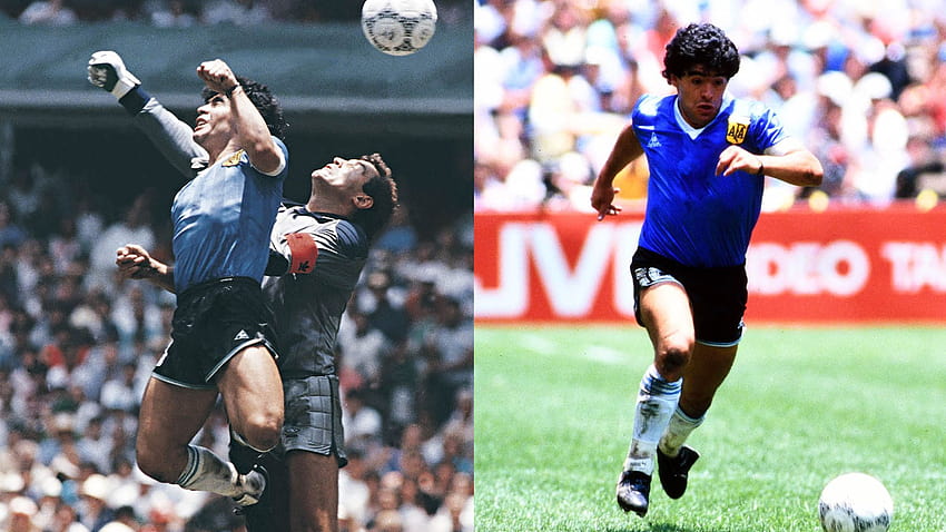 Diego Maradona: The hand of God and the feet of gold HD wallpaper