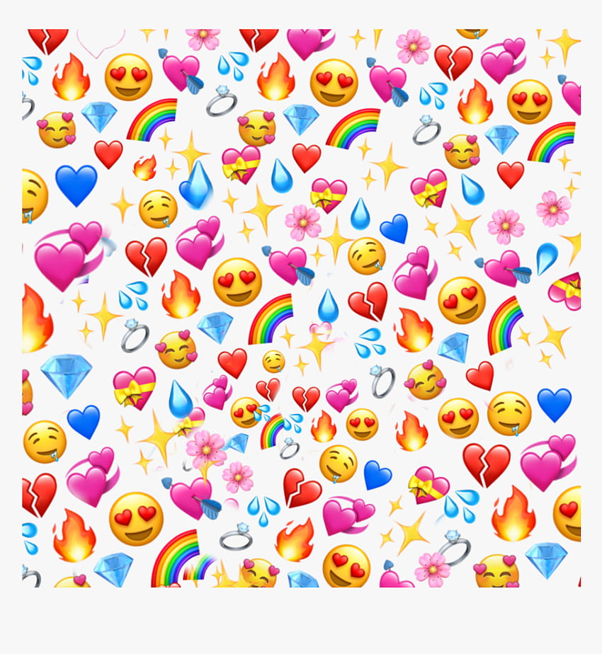 Picsart Emoji Backgrounds Transparent, Png , Transparent Png, emojis rainbow HD phone wallpaper