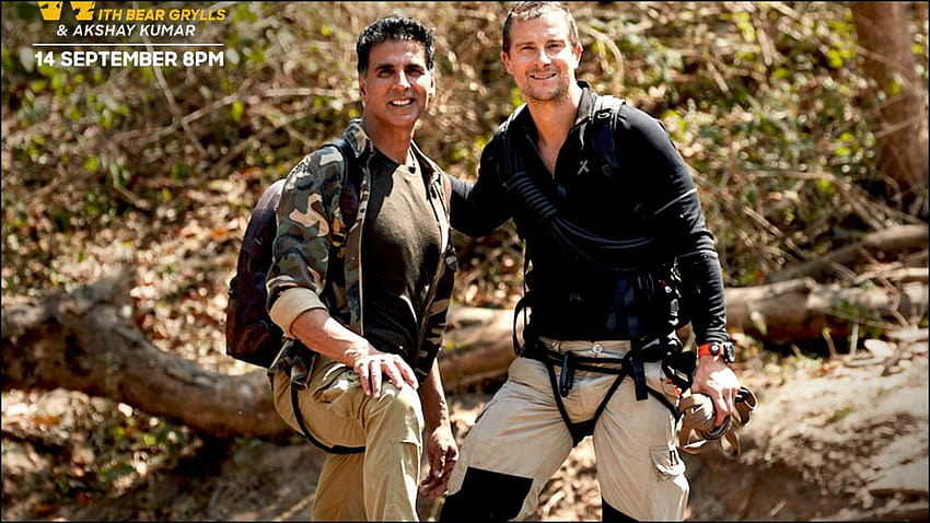Fans scream 'Holiday 2' after seeing Akshay Kumar's new 'Into The Wild' poster with Bear Grylls, akshay kumar army HD wallpaper