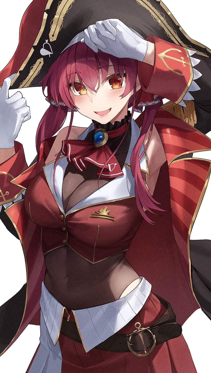 Beautiful Glowing Pirate General Anime Girl