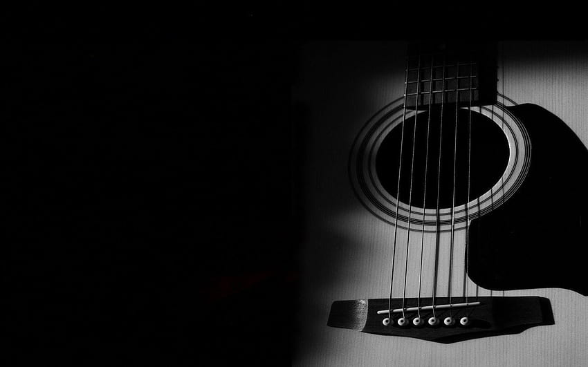 Dla > Gitara Tła, gitara czarne tło Tapeta HD