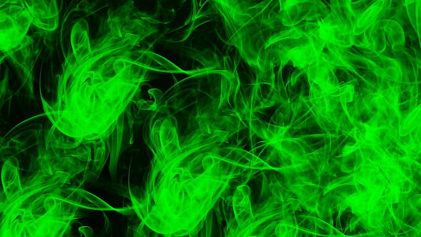 Зелен дим Зелен дим и произволни неща [1600x900] за вашия мобилен телефон и таблет, зелени пламъци HD тапет