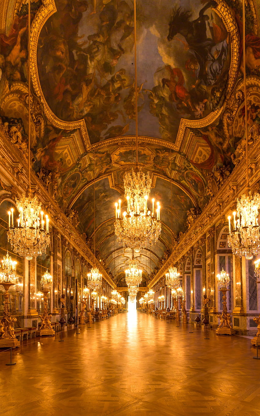 Galerie des glaces du château de Versailles en 2020, palais de paris Fond d'écran de téléphone HD