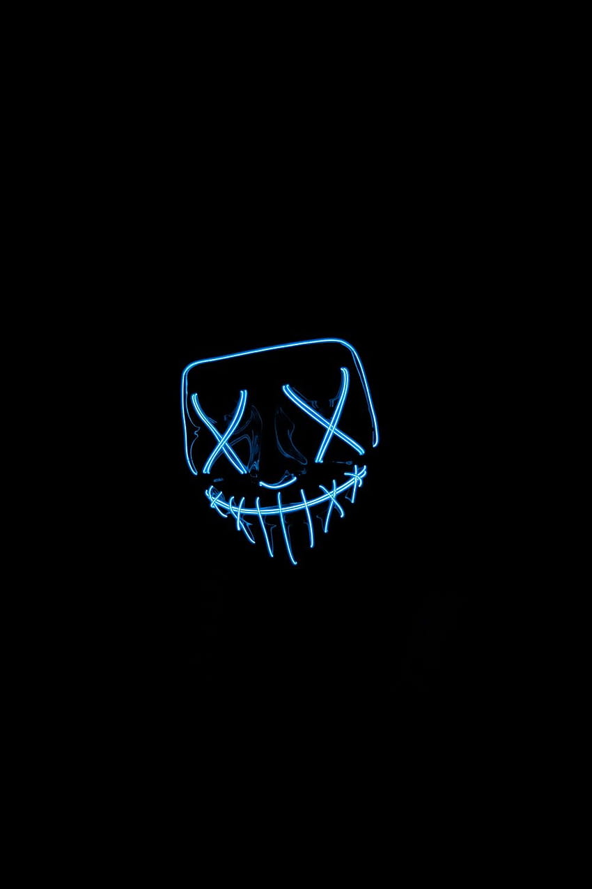 50 Neon Mask, purge aesthetic HD phone wallpaper