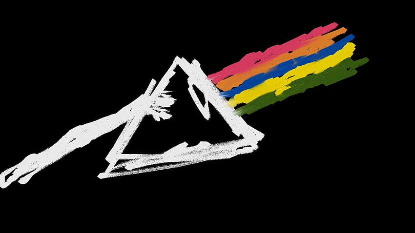 Pink Floyd Sisi Gelap Bulan Segitiga Hitam Wallpaper HD