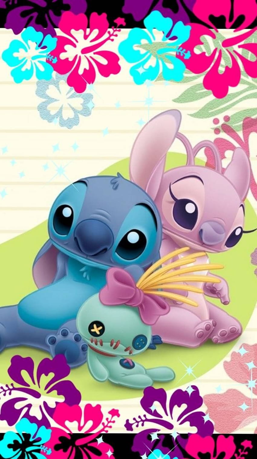 Angel Cute Iphone Disney Stitch, bebek dikişi HD telefon duvar kağıdı
