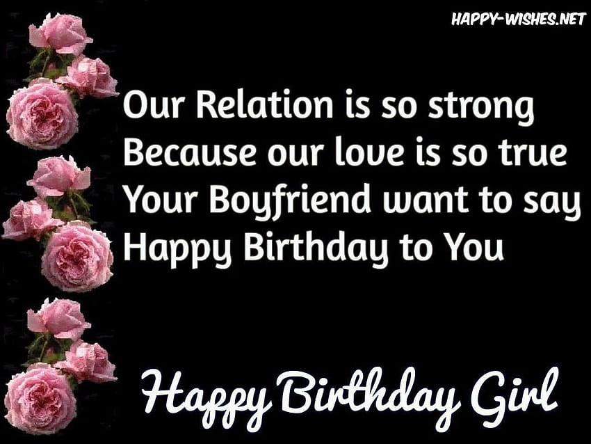 Happy Birtay Wishes For Girlfriend, happy bday my love HD wallpaper