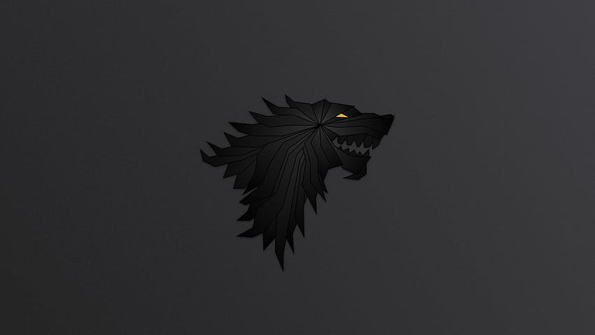 Logotipo de House Stark Sigil, Game of Thrones, lobo, logotipo fondo de pantalla