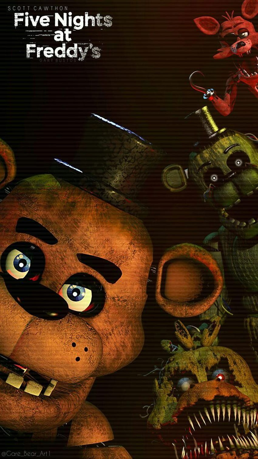 Cartaz da arte da parede imagens de freddys cinco noites fnaf