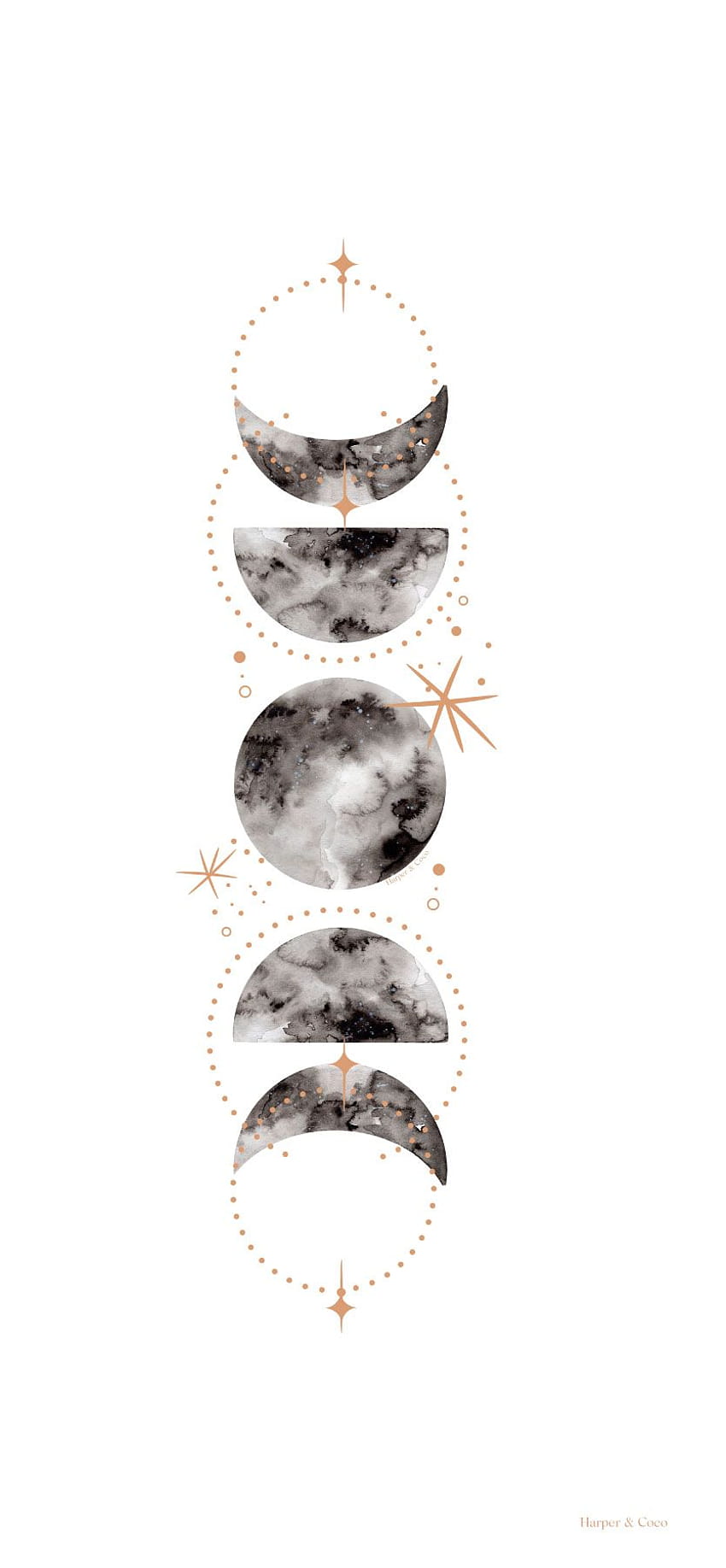 Moon Phases Iphone HD phone wallpaper