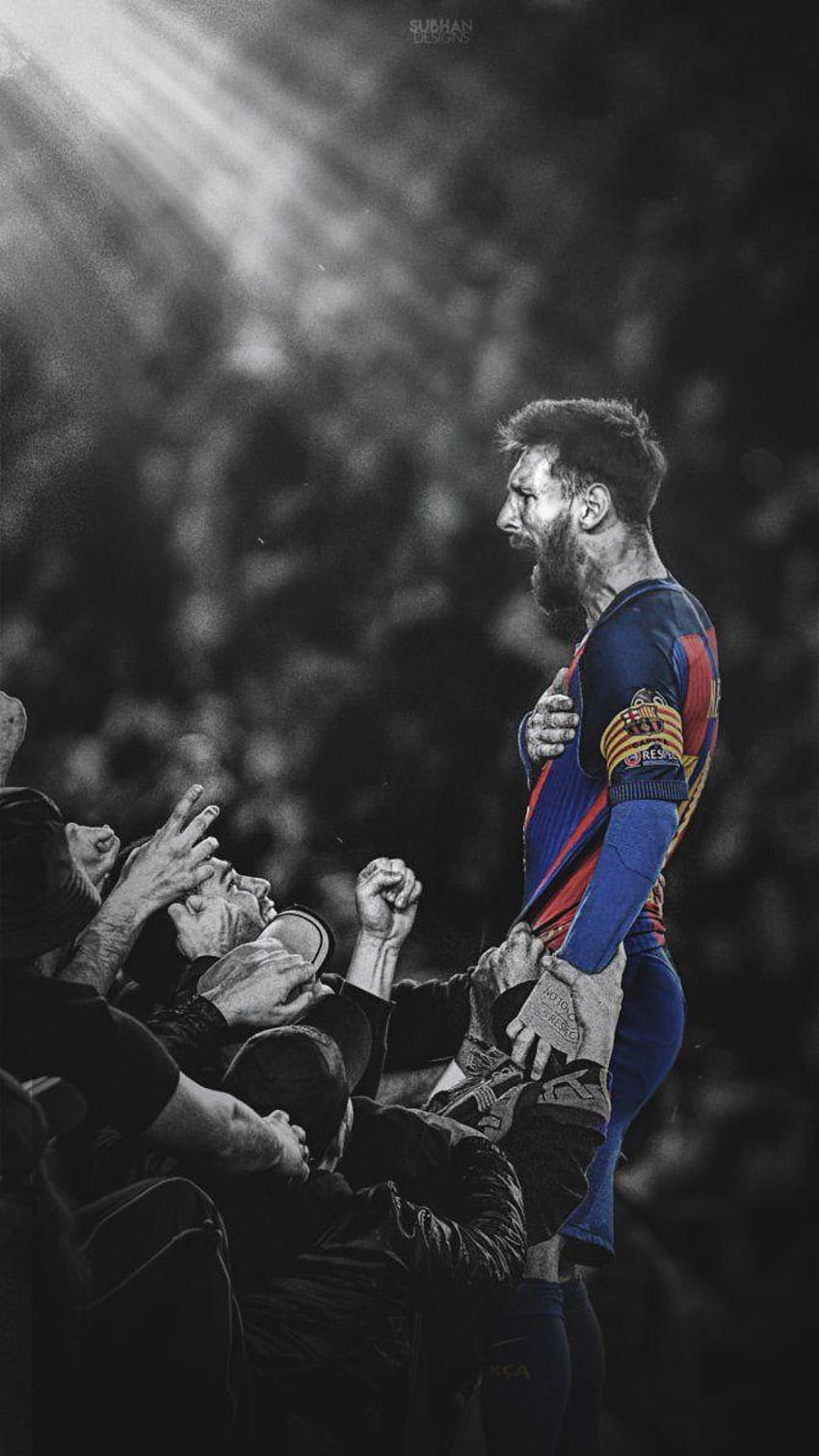 Messi VS PSG MOBILE 2017 от subhan22, черно и бяло на messi HD тапет за телефон