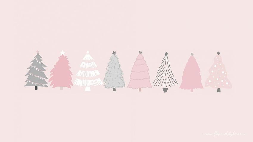Pink Christmas Aesthetic Wallpapers  Wallpaper Cave