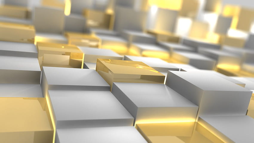 : yellow, gold, brand, silver, form, design, cubes, inventory 1920x1080 HD wallpaper