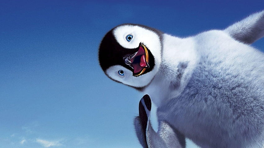 Фонове с пингвини, анимиран пингвин HD тапет
