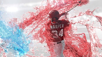 Bryce Harper Wallpaper - iXpap in 2023  Bryce harper, Hot baseball guys,  Phillies baseball