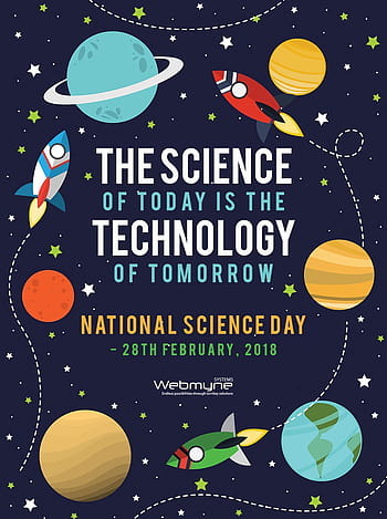 Free Vector | Flat national science day illustration