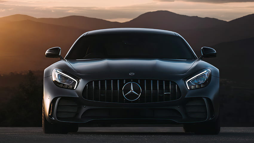 Черен Mercedes Benz Amg Gt 2020 HD тапет