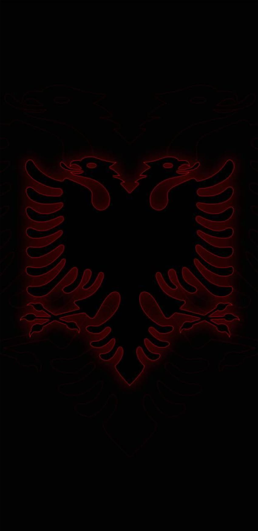 ALBAŃSKA FLAGA autorstwa theflyboyuk, albańska flaga Tapeta na telefon HD