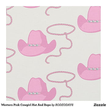 Premium Vector  Cartoon pink cowgirl hat with drawstring party hat cowboy  western theme wild west concept
