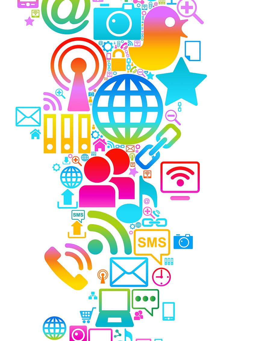 Vektor-Hintergründe der Icons Social Media Lo 11274 [2017x3500] für Ihre , Mobile & Tablet, Social-Media-Icons HD-Handy-Hintergrundbild