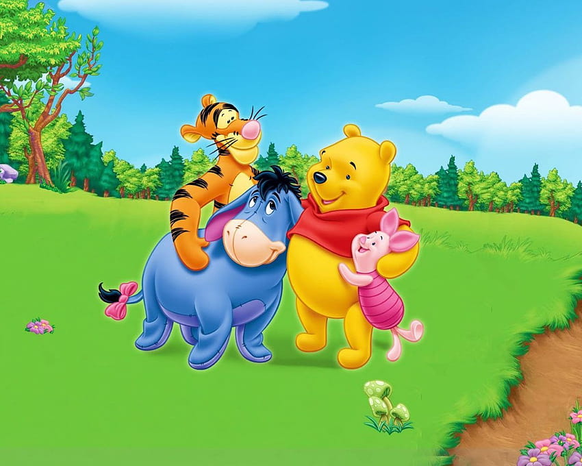 Winnie The Pooh Tigger Eeyore Piglet Friendship With Friends Cartoon ...