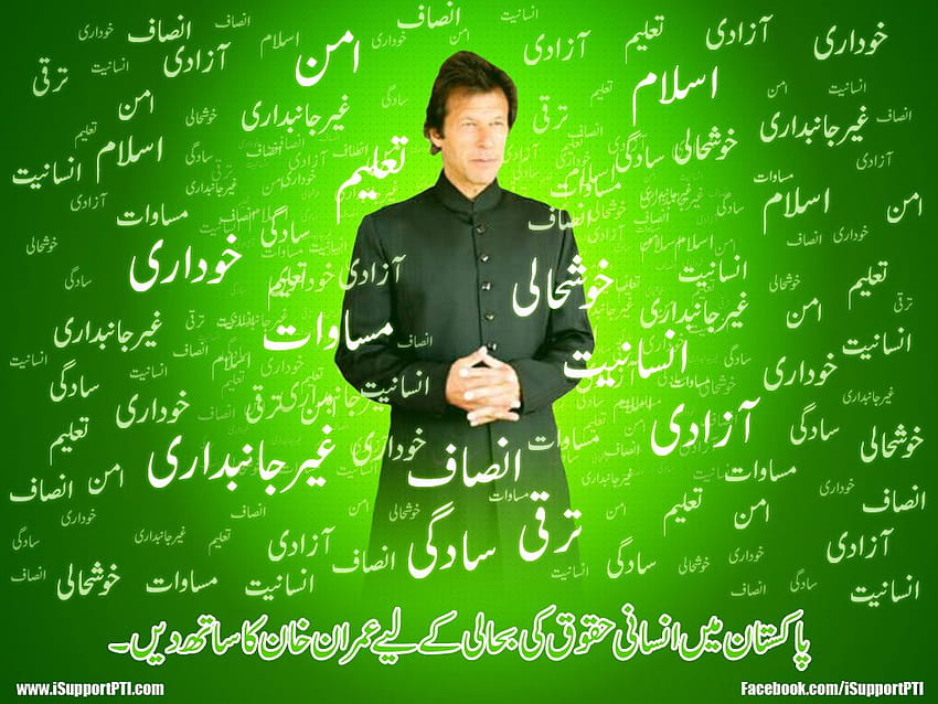 Imran Khan nouveau premier ministre du Pakistan Fond d'écran HD