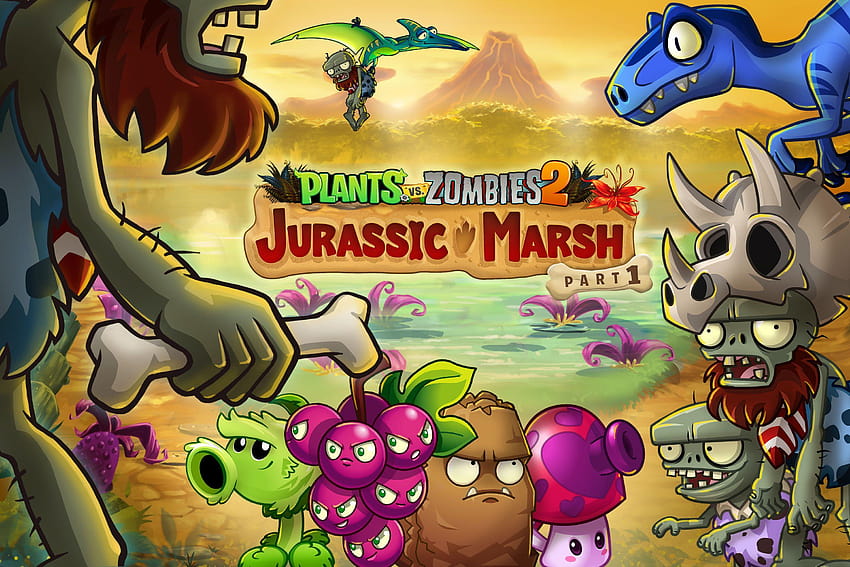 Plants vs. Zombies 2 Fall Update Adds New Dinosaurs, plants vs zombies 2  its about time HD wallpaper | Pxfuel