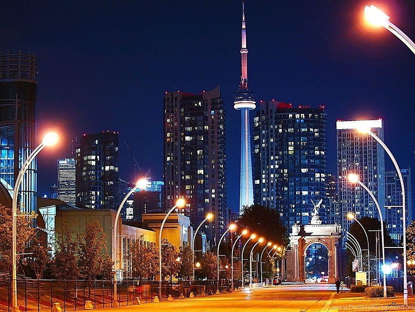 Downtown Toronto, CN Tower, Canada HD wallpaper | Pxfuel