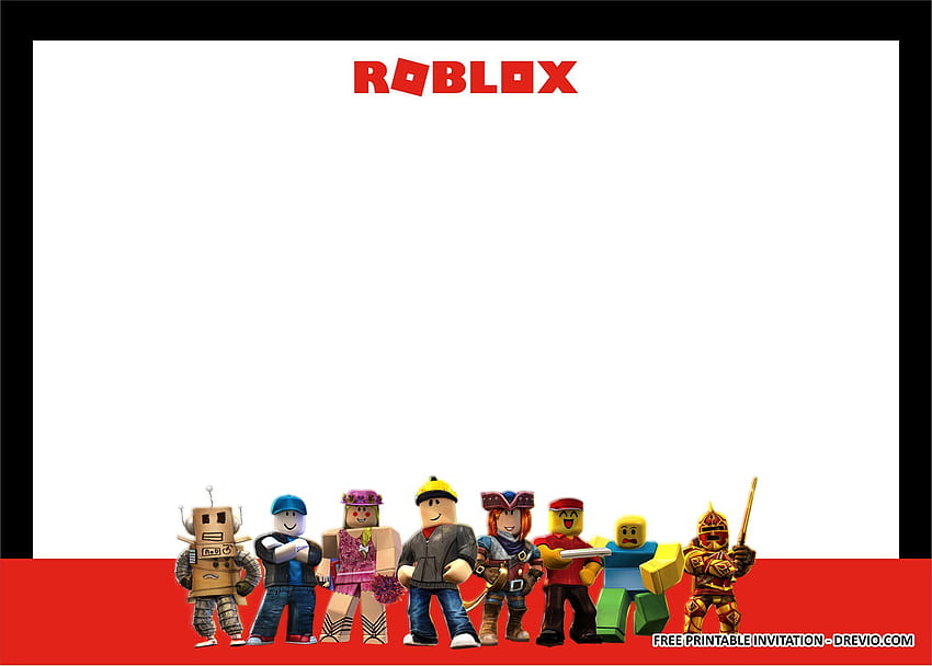 STAMPABILE) - ROBLOX Birtay Party Kit Modelli Sfondo HD