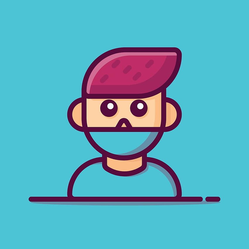 Boy Vector Icon Illustration. Flat Cartoon Style Suitable for Web Landing Page, Banner, Sticker, Background. 2134724 Vector Art at Vecteezy HD phone wallpaper