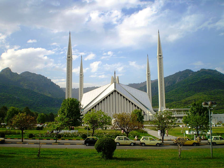 Moschea Faisal, Pakistan : , Diagrammi e topos : SummitPost, shah faisal masjid Sfondo HD
