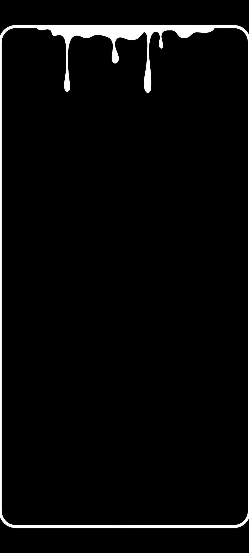 Rand AMOLED Schwarz-Weiß-Rand HD-Handy-Hintergrundbild